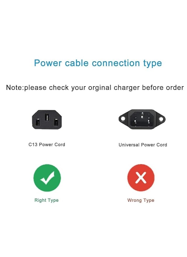Terabyte - Desktop Power Cable 250V 13A Monitor Power Cord 3 Pin UK Main Leads Universal AC Power Cord Replacement for PC Computer Printer LED LCD Smart TVs - 1.5m - Image 1