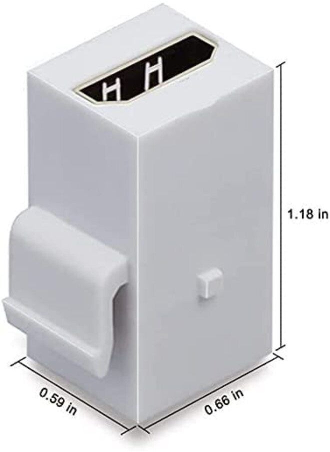 DKURVE DKURVE® Keystone Jack Insert/Coupler Female Coupler Type HDMI  - Image 2