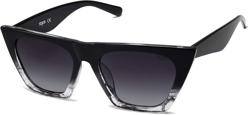 Sojos Oversized Square Cateye Polarized Sunglasses for Women Men Big Trendy Sunnies - Image 1