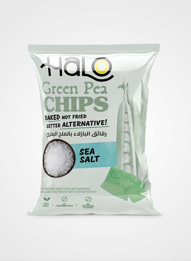 Halo Peas Vegetable Chips Sea Salt 50g - Image 1