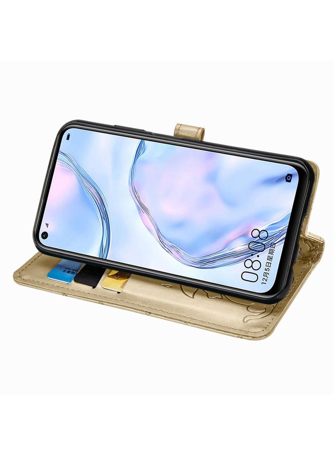 Zaboon Case For Huawei P40 Lite/Nova 7i/Nova 6se Cute Cat and Dog Embossed Horizontal Flip Leather Case with Bracket / Card Slot / Wallet / Lanyard - Image 4