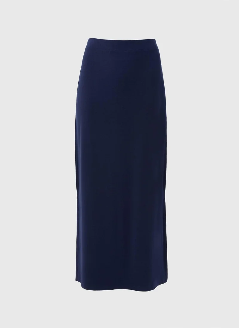 Matalan Navy Jersey Maxi Skirt