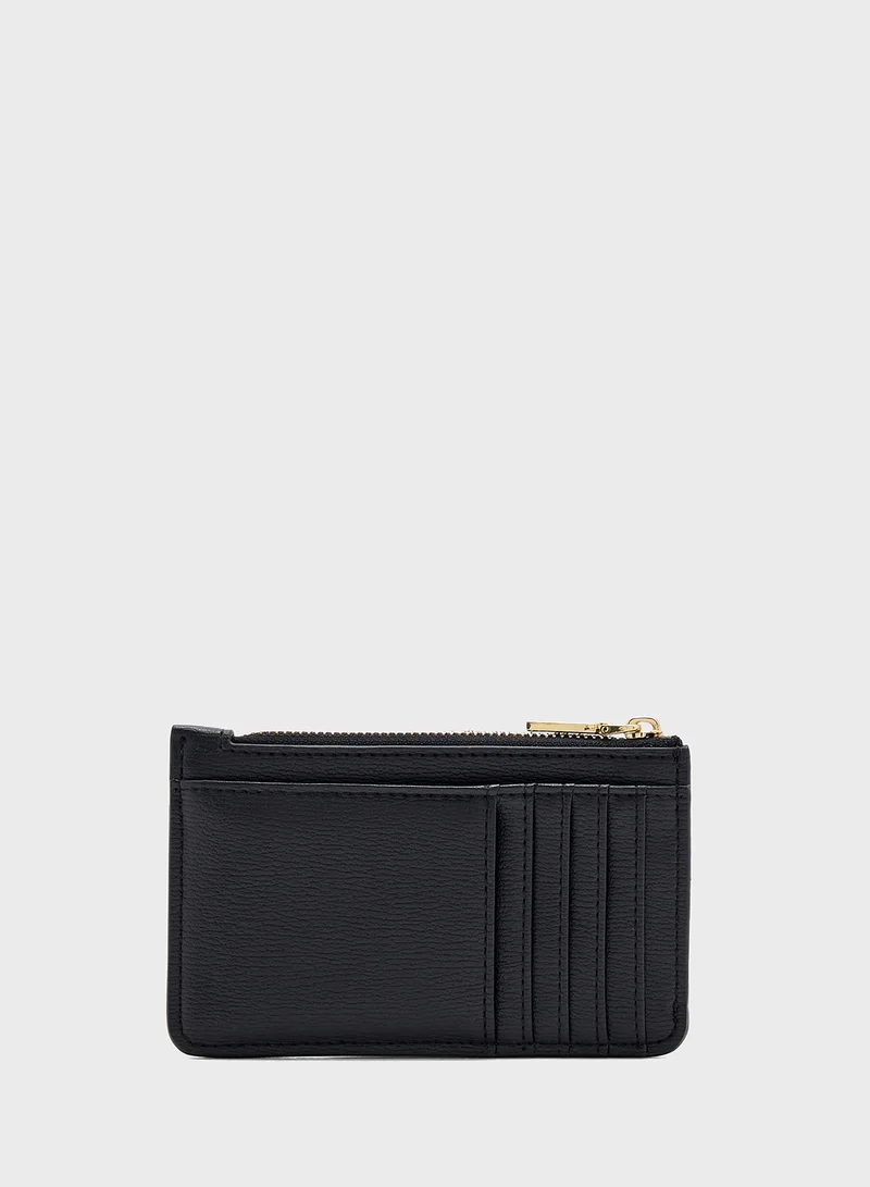 Love Moschino Logo Detailed Zip Over Wallet