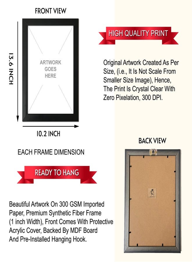 AR Creative I Am With You Always - Bible Verse Wall Photo Framed Wall Poster, Bible Quotes Print with Frame, Home, Office Decor, Bible Quotes Poster (13.6 inch x 10.2 inch) - Image 4
