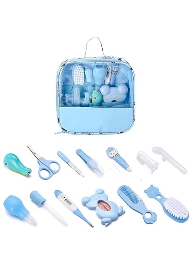 MIXDE 2024 Upgraded 13 in 1 Baby Grooming Kit, Infant Safety Care Set with Hair Brush Comb Nail Clipper  - Image 1
