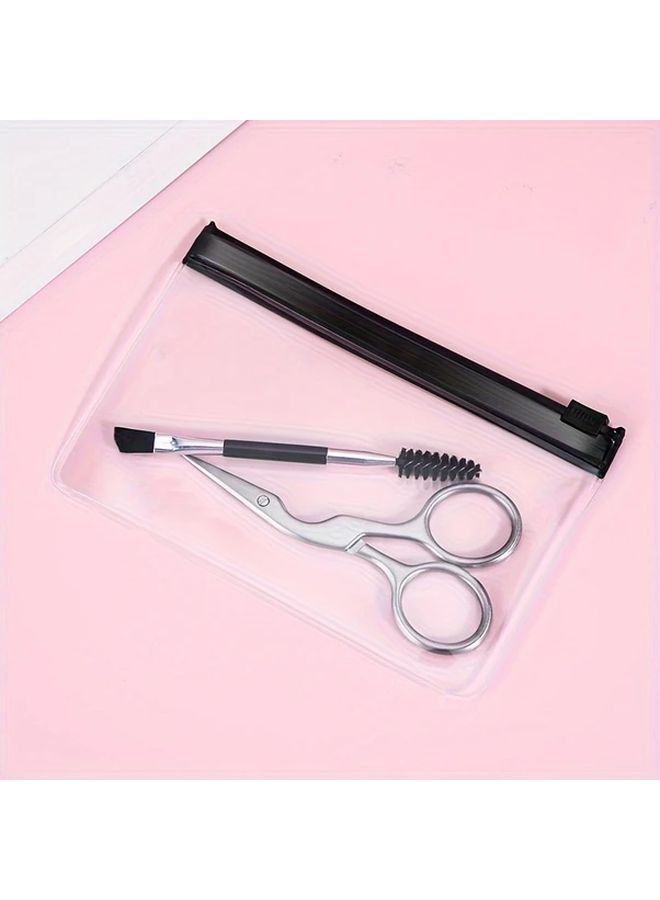 9 Pcs Eyebrow Trimmer Set with Razor Comb Clip Scissors Tweezers Makeup Tools - Image 4
