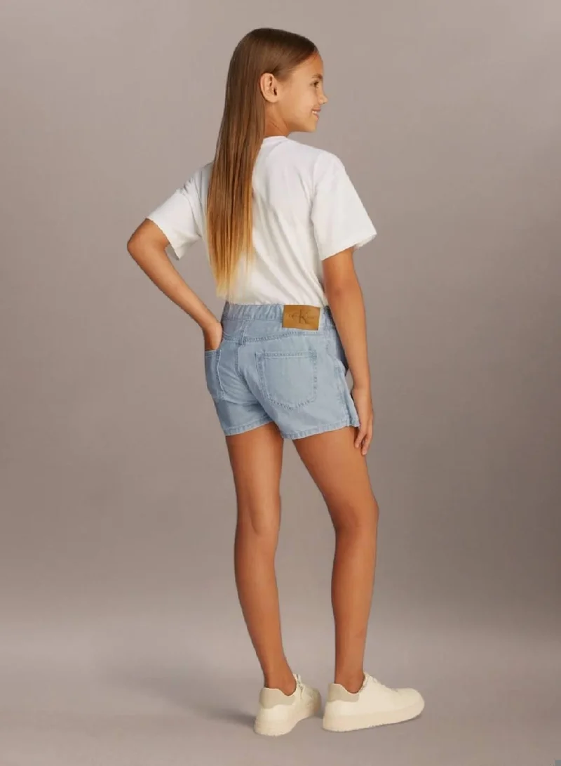 كالفن كلاين جينز شورت بنمط تنورة من الجينز