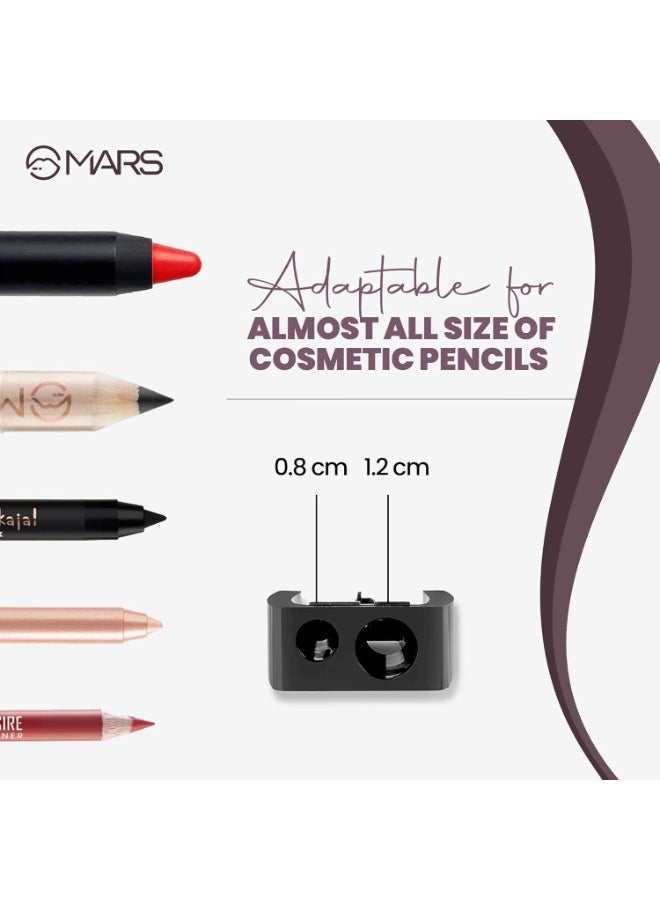 MARS 2in1 Dual Shapener I Professional Grade Sharpener | Sharpens Any Type of Pencil & Lip Crayon | Compact and Portable - Image 5