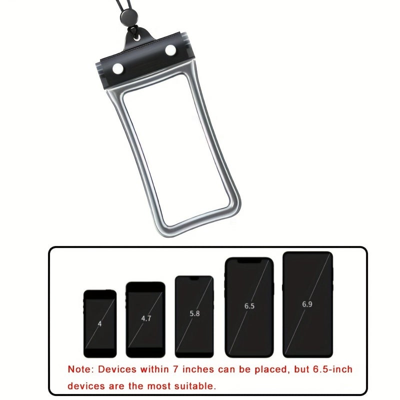 A Set of Two Waterproof Phone Pouch Available in Multiple Colors, Suitable for Holding Phones, Cards, Keys, And Other Items, Ideal for Rainy Days And Water  Activities - Image 5