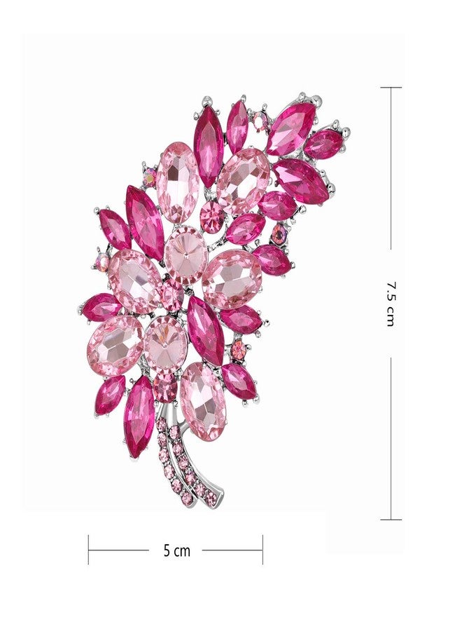 Merdia Created Crystal Fashion Brooch Pin Wedding Feather Brooches for Women | Brooches and Pins for Women | Dress accessories | Fashion Jewelry | Jewelry Pins and Brooches | Rosered - Image 5