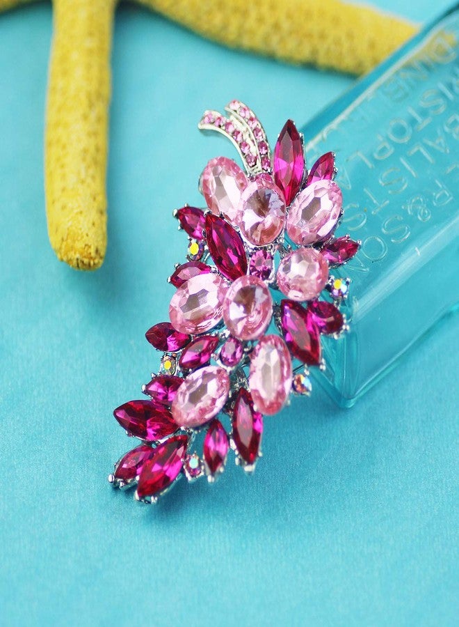 Merdia Created Crystal Fashion Brooch Pin Wedding Feather Brooches for Women | Brooches and Pins for Women | Dress accessories | Fashion Jewelry | Jewelry Pins and Brooches | Rosered - Image 3