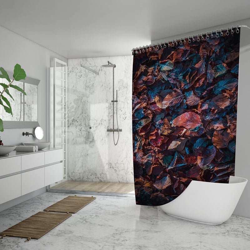 FING Bath Shower Curtain,Bathroom Curtain with Hook,Designer Shower Curtain for Bathroom,Bathtub, Decoration Modern Decorative Bathroom Curtains (Design_19) - Image 4