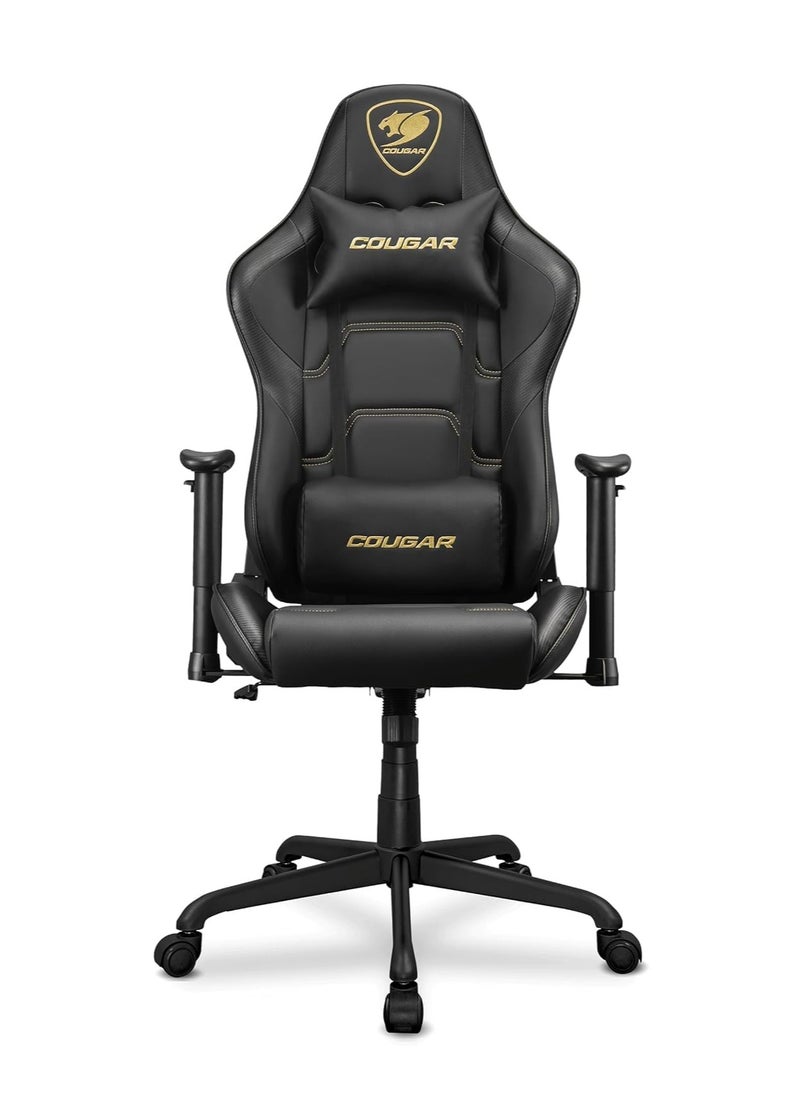 كوجار كرسي ألعاب Cougar Armor Elite Royal – أسود، تصميم مريح، دعم للرقبة والظهر، مساند قابلة للتعديل، جلد فاخر وقاعدة قوية بعجلات  - Image 1
