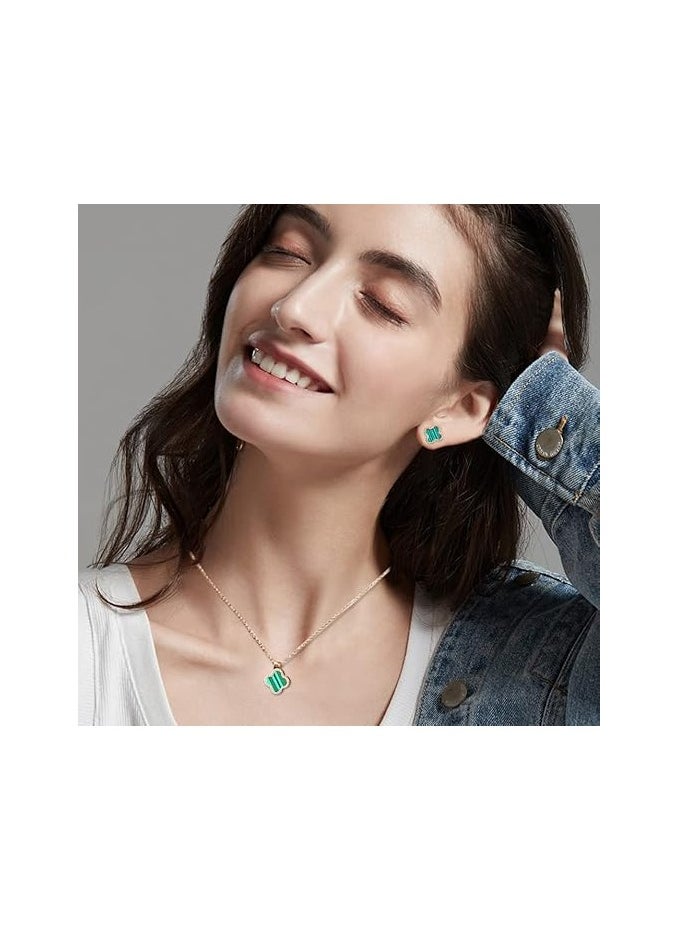 MIRFA Four Leaf Clover Jewellery Set (Green)  - Image 4