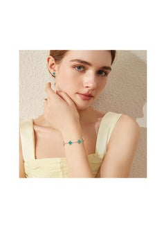 MIRFA Four Leaf Clover Jewellery Set (Green)  - Image 3