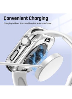 Generic Applicable To For Apple Watch Waterproof Case Protective Cover For Apple Watch Ultra Tempered Case Film Integrated S8/7/6-Color:Original Machine Color [two-in-one Waterproof Shell]]-Exterior Dimension:49MM  - Image 3