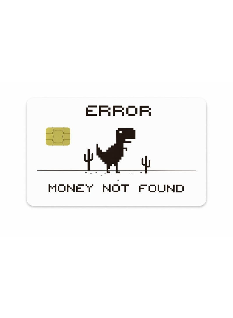 شي إن 2pc Pixel Dinosaur Bank Card Sticker, Personalized PVC Anti Fingerprint Ultra-Thin Durable Scratch Resistant Privacy Card Sticker, Suitable For DIY Fashion Decoration To Protect Bank Cards - Image 1