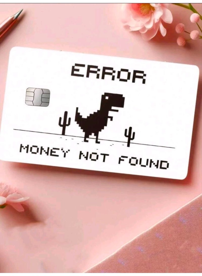 شي إن 2pc Pixel Dinosaur Bank Card Sticker, Personalized PVC Anti Fingerprint Ultra-Thin Durable Scratch Resistant Privacy Card Sticker, Suitable For DIY Fashion Decoration To Protect Bank Cards - Image 5