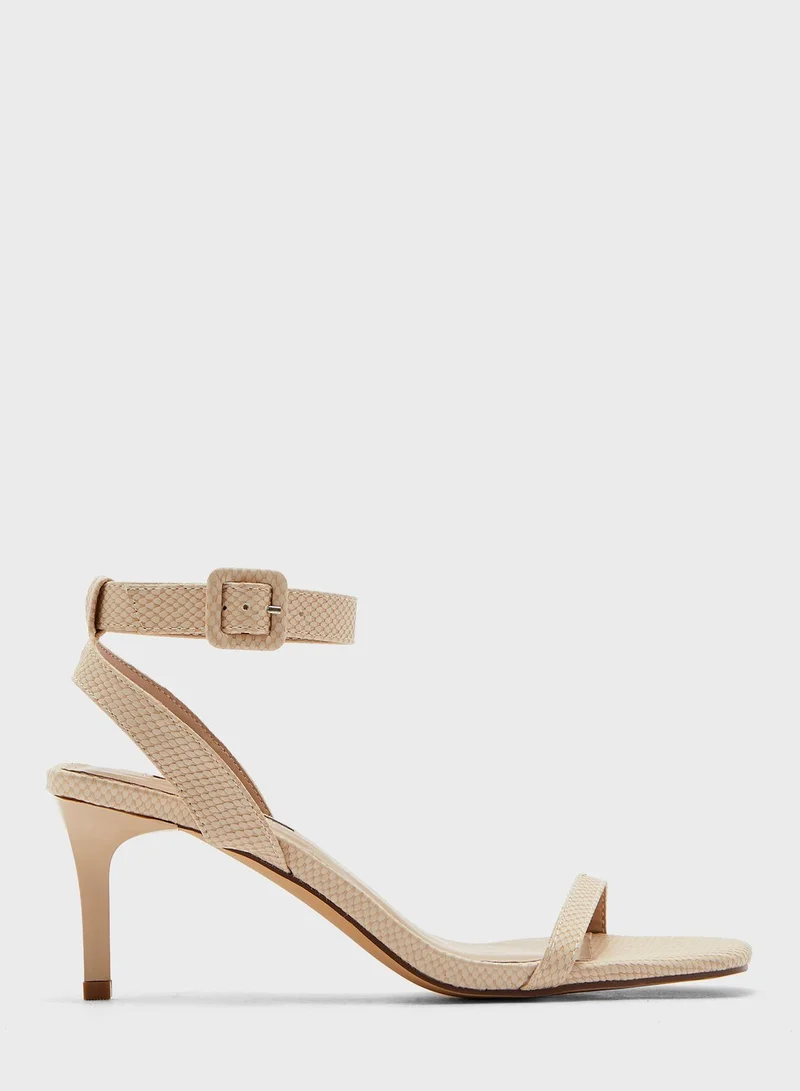 Miss Selfridge Shakira Ankle Strap High Heel Sandal