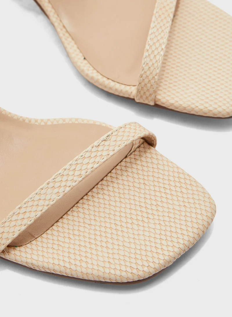 Miss Selfridge Shakira Ankle Strap High Heel Sandal