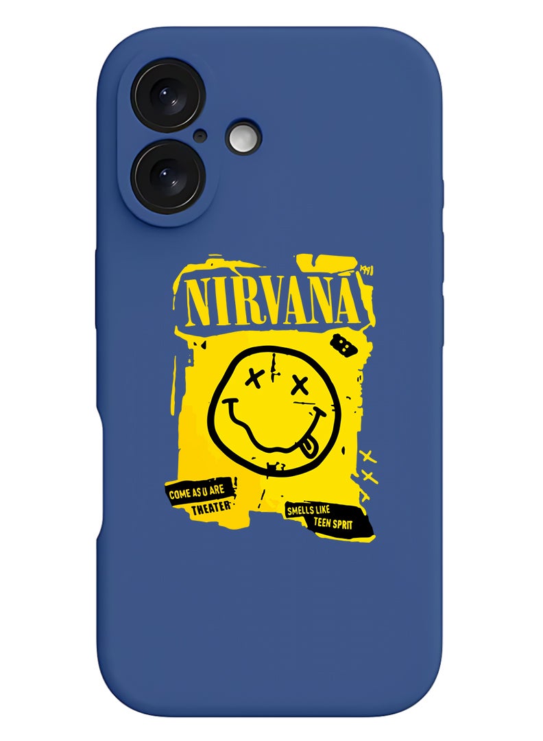 Theodor Protective Slim Fit Case Liquid Silicone Cover with Full Body Protection Anti-Scratch Shockproof Case For Apple iPhone 17 (Blue) Nirvana - Image 1