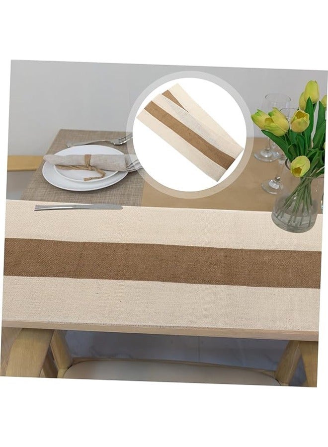 طاولة عداء 30 × 183 سم مزرعة الطاولة الجدول الجوت - Image 4