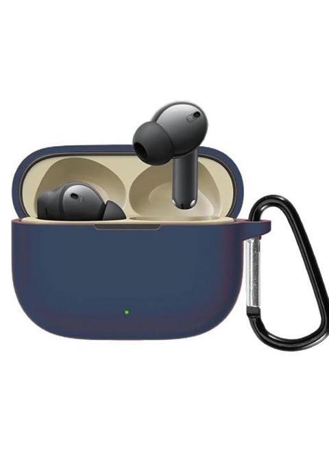Case Cover Compatible with Realme Buds T300 TWS (Earbuds Not Included) (Navy Blue)