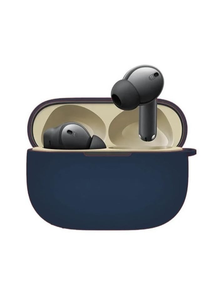 Generic - Case Cover Compatible with Realme Buds T300 TWS (Earbuds Not Included) (Navy Blue) - Image 1