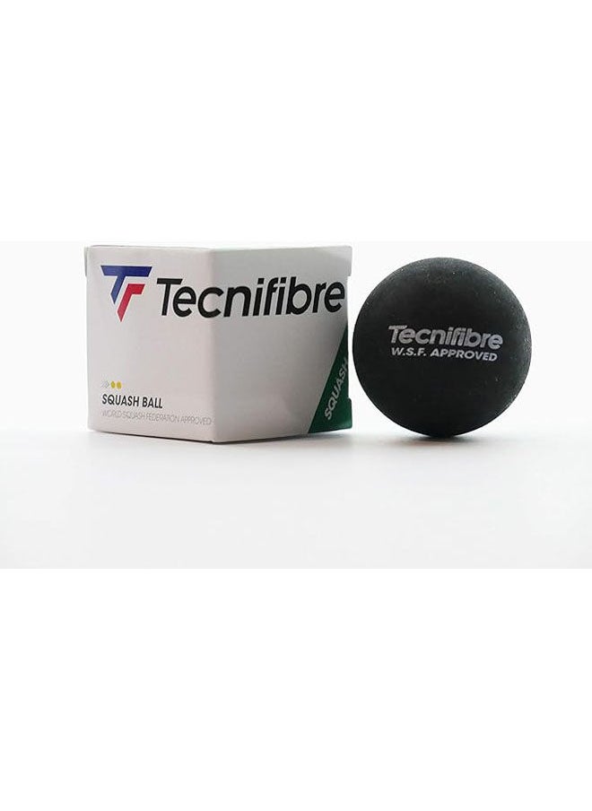 TecniFibre Double Yellow Dot Squash Ball  - Image 1
