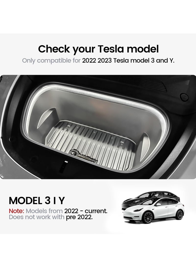 SYOSI - SYOSI for Tesla Model 3 Interior Led Lights, Frunk Light Front Trunk LED Strip Light Kit, Ambient Lighting for Tesla Model 3 Model Y Accessories 2022 2023 - Image 1
