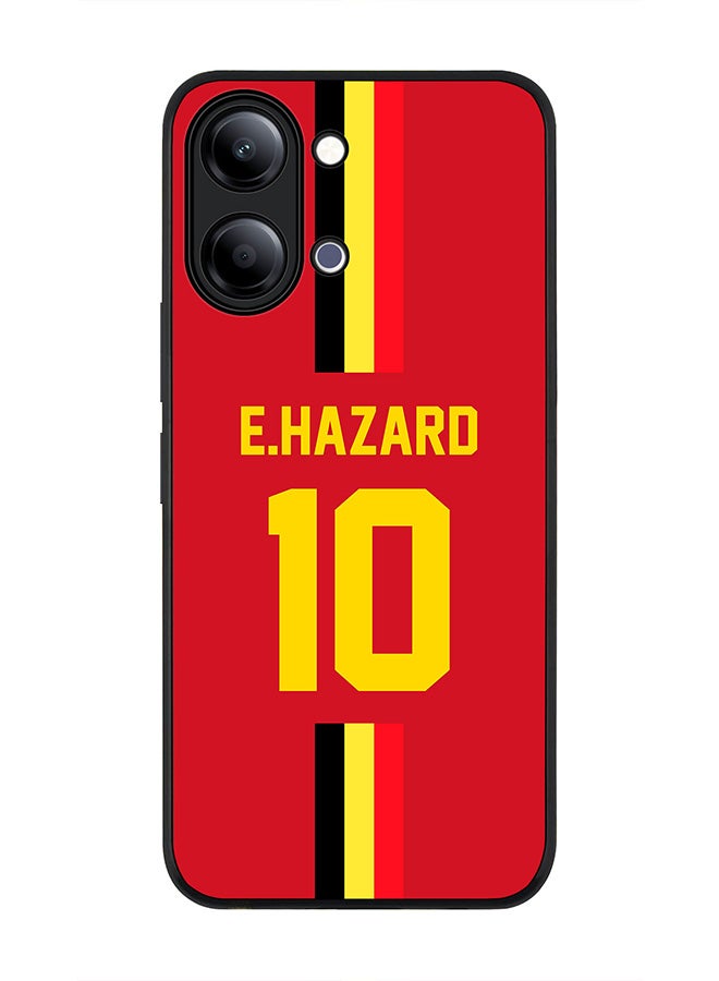 Stylizedd For vivo Y05 4G / Y6t 5G Case,Slim fit Camera Protection, Shockproof Thin Phone cover  - Football - Belgium,  E.Hazard - Image 1