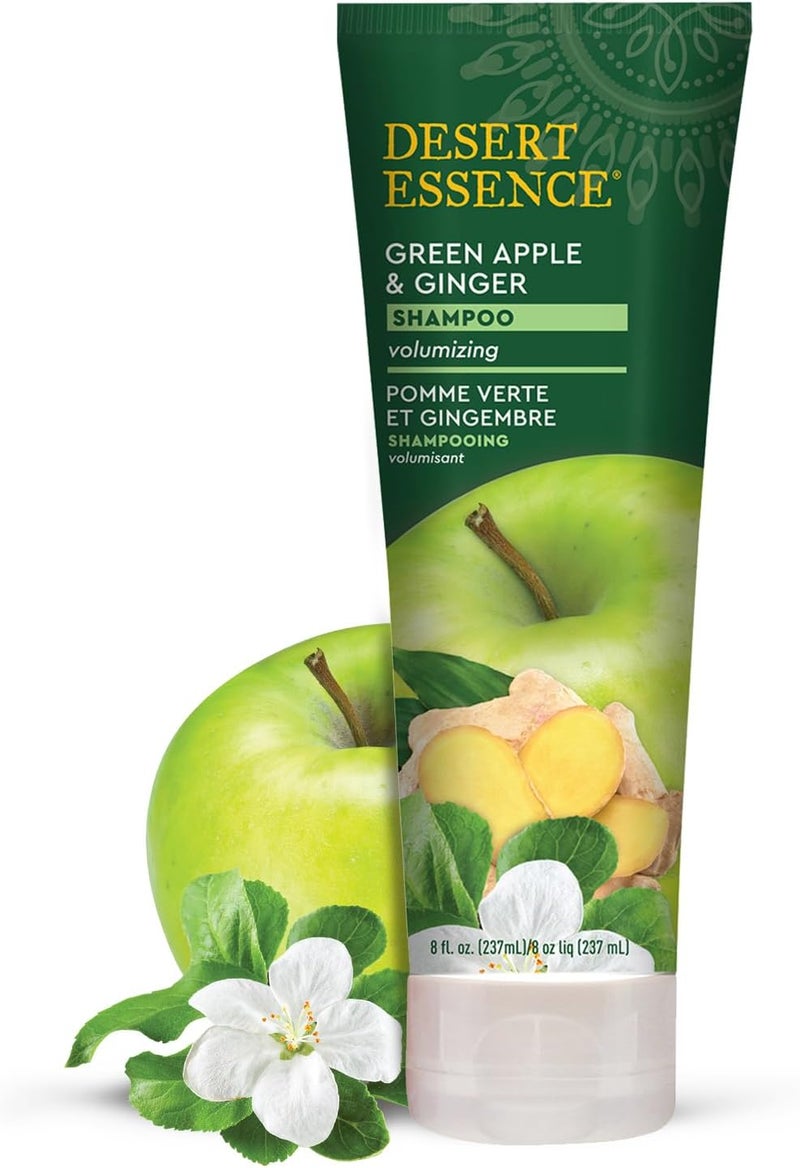Desert Essence Organics Green Apple & Ginger Volumizing Shampoo, 237ml - Image 1