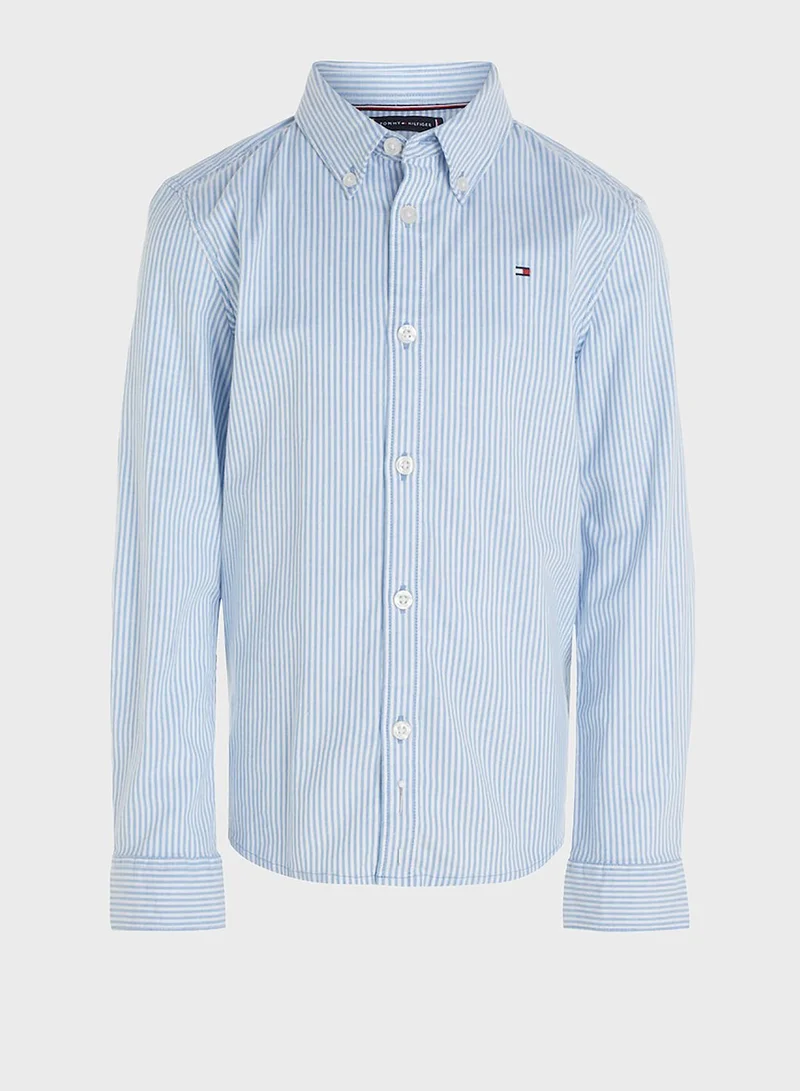 TOMMY HILFIGER Kids Stripe Regular Fit Shirt