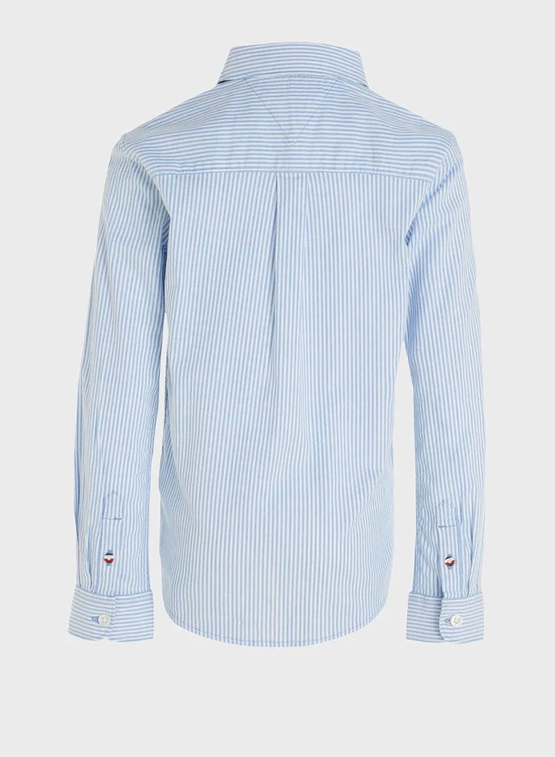 TOMMY HILFIGER Kids Stripe Regular Fit Shirt