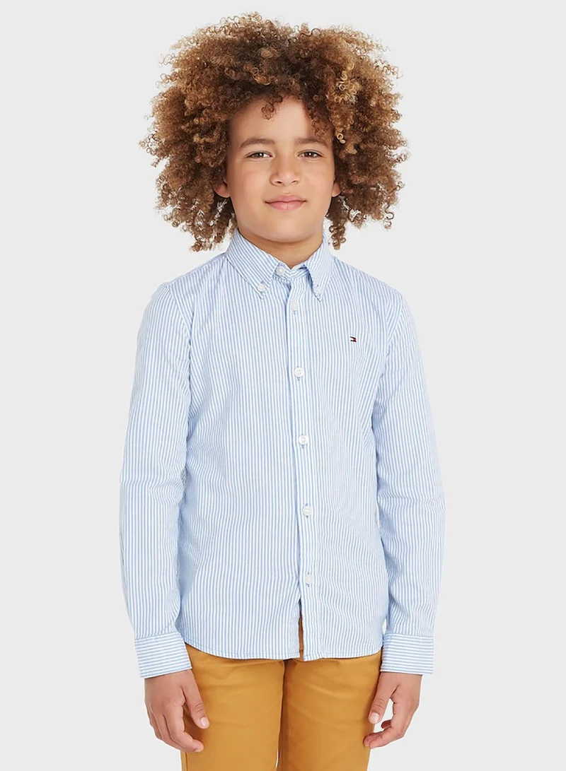 TOMMY HILFIGER Kids Stripe Regular Fit Shirt
