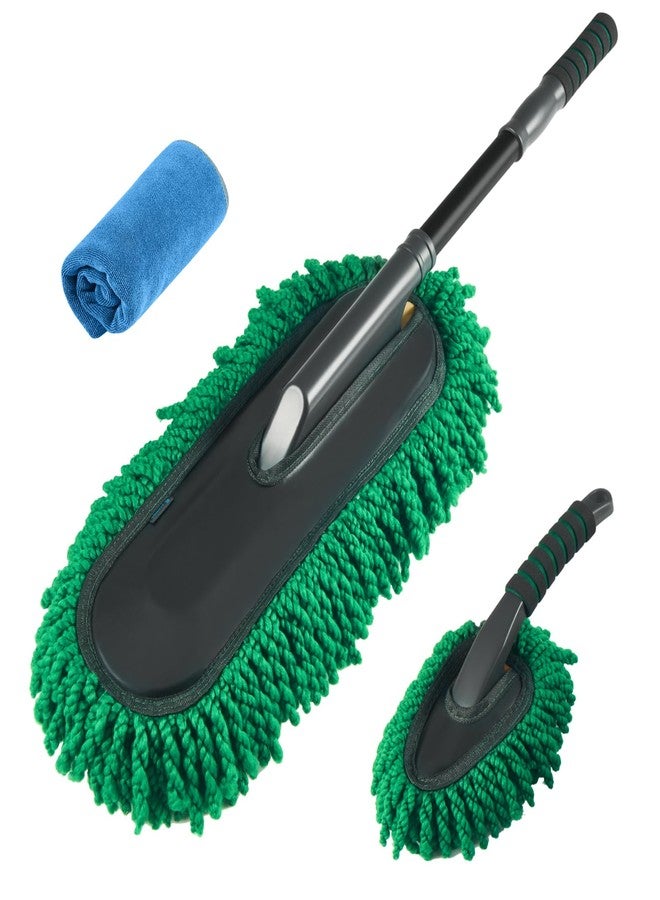FLORICH Microfiber Car Duster Kit, Large Extendable Car Duster Exterior Scratch Free, Car Cleaning Brush Car Interior Detailing Kit, Car Cleaning Supplies for Cars RV Truck - Image 1