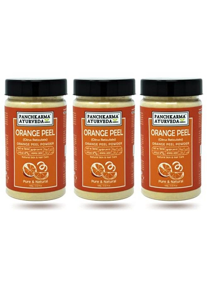 PANCHKARMA AYURVEDA Herbal & Natural Orange Peel Powder (Citrus Reticulate) For Fairness Suntan Acnespot Face Pack & Hair Shine Hair Pack (300G) - Image 1