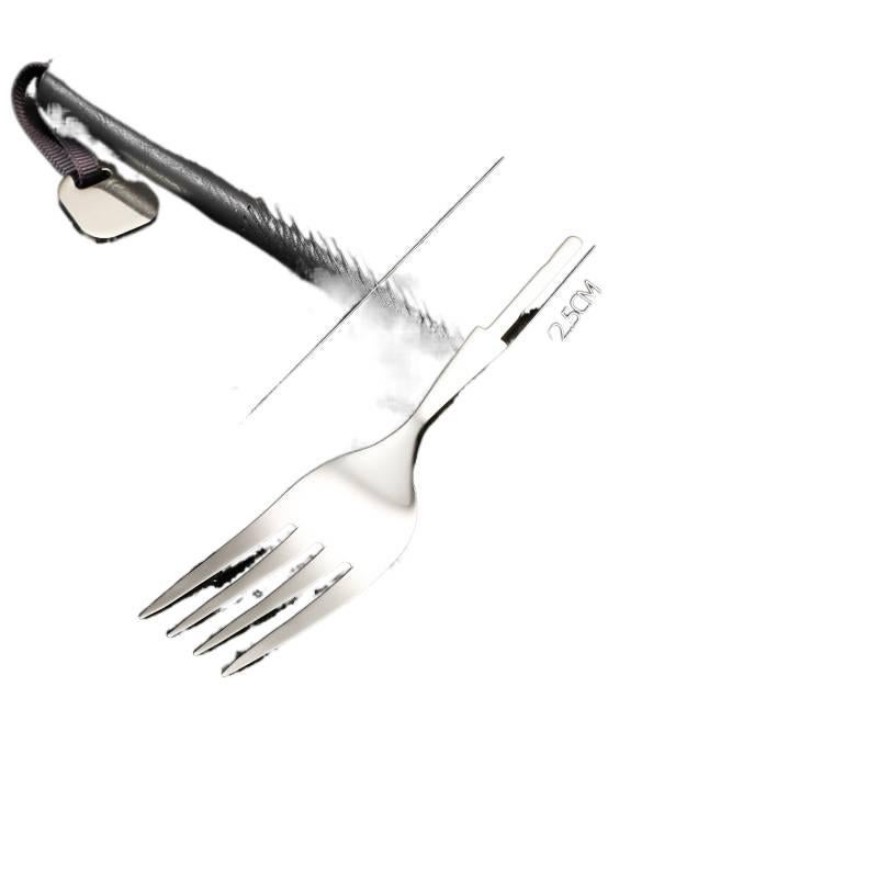 أداة تزيين من الستانلس ستيل ومع أداة شوكة ومع أداة ملعقة لـ الحلويات والشوكولاتة والكيك وزينة المشروبات والخَبز المنزلي - Image 1