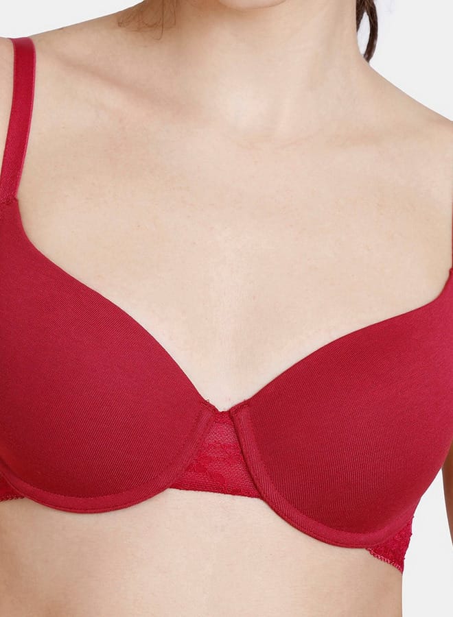 zivame Zivame Wired Padded T-shirt Bra with Adjustable Straps  - Image 4