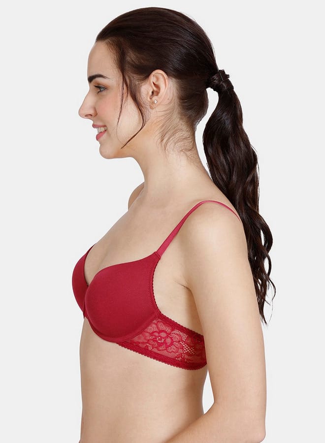 zivame Zivame Wired Padded T-shirt Bra with Adjustable Straps  - Image 3