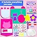 KRAFUN My First Sewing Kit for Beginner Kids Arts Crafts 7 Easy DIY Projects of Stuffed Animal Dolls and Plush Pillow Craft Instructions Felt Gift for Girls Boys Learn to Sew Embroidery - Image 2