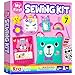 KRAFUN My First Sewing Kit for Beginner Kids Arts Crafts 7 Easy DIY Projects of Stuffed Animal Dolls and Plush Pillow Craft Instructions Felt Gift for Girls Boys Learn to Sew Embroidery - Image 4