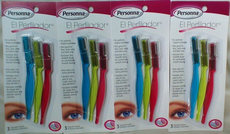 Personna 12 Personna El Perfilador Eyebrows Disposable Shapers,12 Perfiladores.