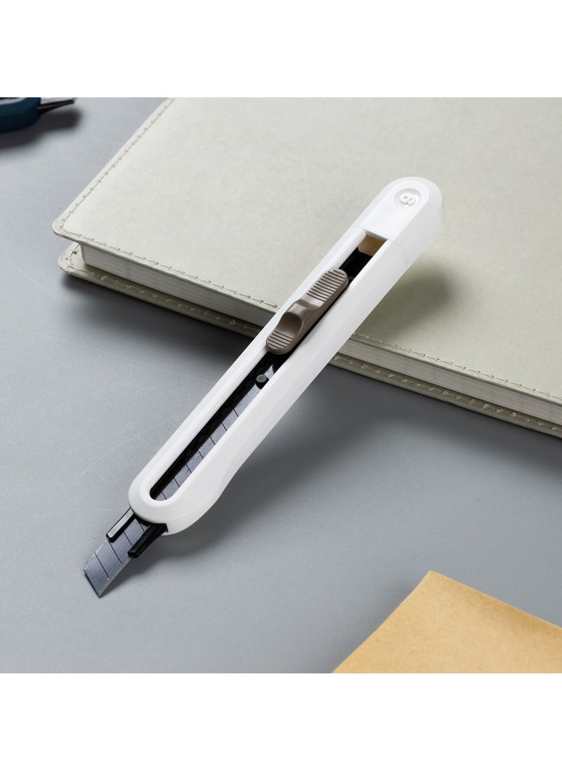 Deli - Deli Nusign ENS063 Snap-Off Utility  Cutter with SK5 Edge - White - Image 1