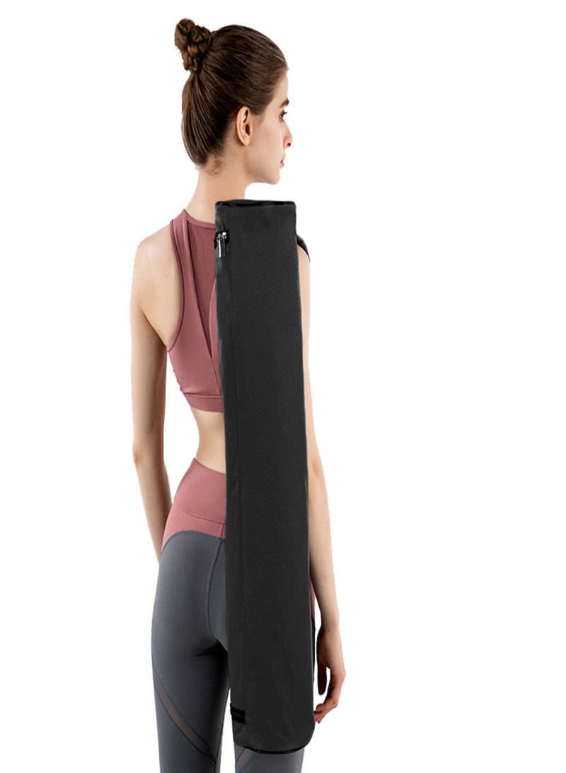 Generic Yoga Mat Bag Full-Zip Exercise Gym Carry Bag Durable Adjustable Shoulder Strap Multi-Functional Storage Bag - Image 1
