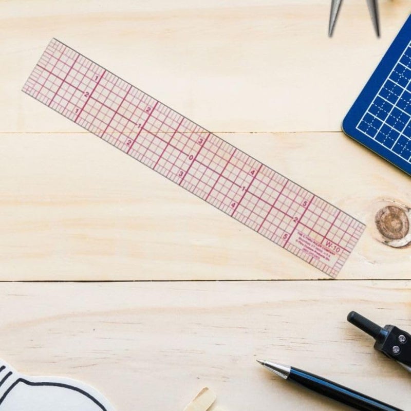 Westcott Westcott W-8 Engineers’ Protractor Ruler, 6 in  - Image 4