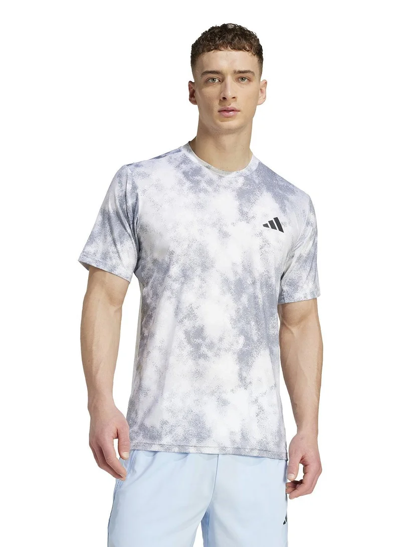 Adidas Train Essentials Seasonal All Over Print Tee