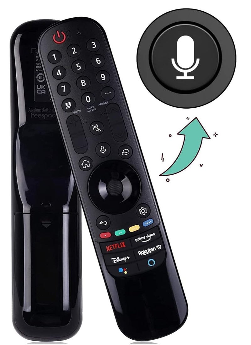 ELTRAZONE AN-MR21GA Magic Remote Control Replacement for LG Smart TV – Voice Remote for LG UHD, OLED, QNED, NanoCell, 4K & 8K TVs – Easy Setup, Full Control, and Voice Command Functionality - Image 5