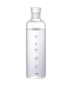 Generic 1 Piece Leak Proof Time Marker Design Acrylic Water Bottle -  Multicolour  - Image 3