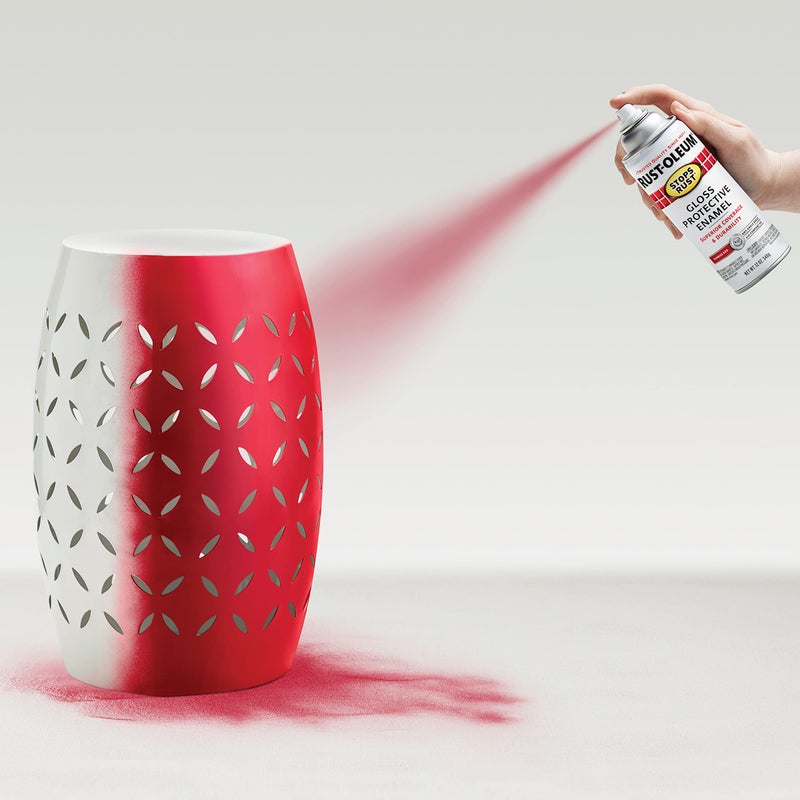 Rust-Oleum 7762830 Stops Rust Spray Paint, 12 oz, Gloss Red Sunrise - Image 5